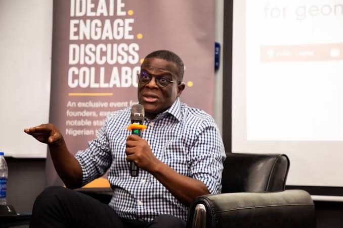 Olu Akanmu speaking at Technext Convo